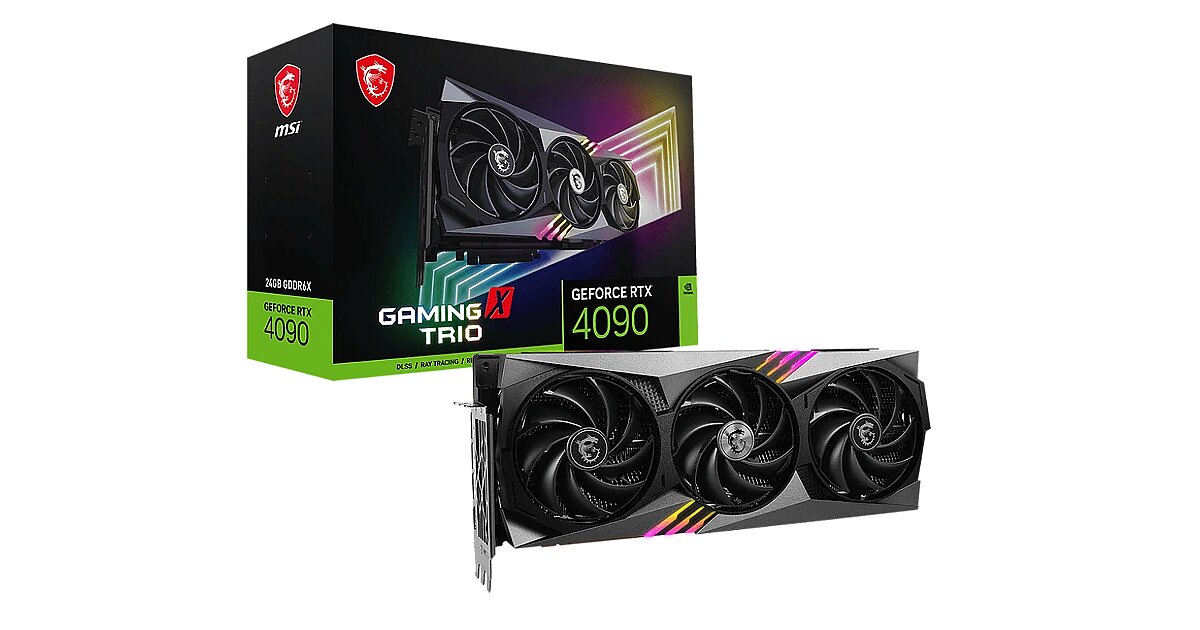 MSI GeForce RTX 4090, 24GB GDDR6X, GAMING X TRIO (DLSS 3) (GeForce RTX 4090  GAMING X TRIO 24G)